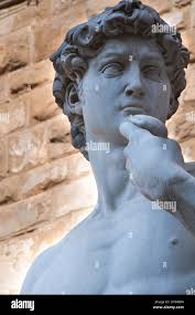 Michelangelo david detail hi-res stock photography and images