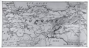 Langtidsferie er perfekt når man ønsker seg avveksling fra hverdagen hjemme. Kart Over Tyrkia Og Omkringliggende Omrader Hr Lyder Eng Fredrikstad Museum Digitaltmuseum