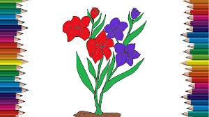 These many pictures of drawings of gladiolus flowers list may become your inspiration and informational purpose. How To Draw Gladiolus Flower Flower Drawing And Coloring