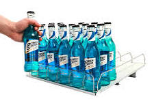 Gravity Feed Roller Shelf Glides Bottle Lane Organizers Shelf Divider for  Freezer Gravity Roller Track Shelf