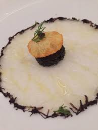 Turbot Carpaccio At Louison Restauranr Villa Lacoste Hotel In Provence