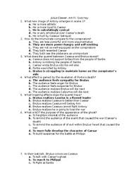 Fate, betrayal, and even the power of persuasion. Julius Caesar Act 3 Quiz Worksheets Teaching Resources Tpt