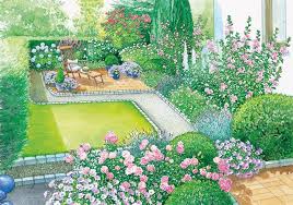 1 Garten 2 Ideen Grunes Paradies Am Haus Blumenbeete Garten Garten Design Plane