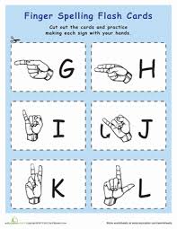 If you are wanting to help your kids learn sign language,. Sign Language Flash Cards G Thru L Worksheet Education Com