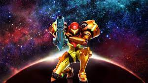 Illustration, text, logo, retro games, metroid, samus aran, nintendo, brand, screenshot, computer. Metroid Hd Wallpapers Wallpaper Cave