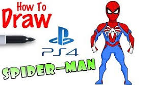 You can print out the base construction lines and start drawing on tracing paper or you can draw the grid layout yourself using the following steps… this will be the central vertical line of the figure. How To Draw Spider Man Ps4 Youtube