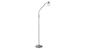 Nino Led Stehleuchte Loxy Bzw Led Stehlampe Nickel Mattweisses