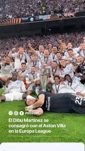 🏆⭐️ El Dibu Martínez festejó de forma eufórica la consagración del Aston  Villa en la Europa League en Estambul, tras el triunfo 3 – 0 ante el  Friburgo de Alemania. El argentino
