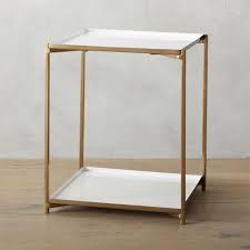 Cleo Side Table Modern Side Table Furniture Brass Accent Table