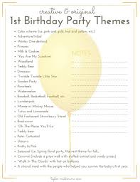 1st Birthday Party Planning Checklist The Ultimate First Birthday Party Planning And Gift Guide First Birthday Party Themes Birthday Themes For Boys Birthday Party Planning