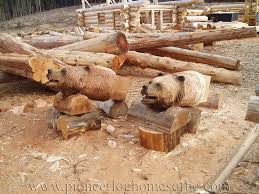 Veles slavic god carved wood. Bear Head Carvings Archives Pioneer Log Homes Of Bc