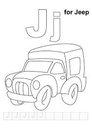 Then, color it with your crayons or your paints! J For Jeep Coloring Page Free Printable Coloring Pages For Kids