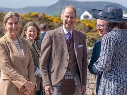 Sophie and Edward beam as they visit coastal village facing challenges