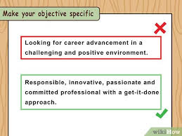 3 Ways To Write Resume Objectives Wikihow