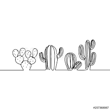 Collection of black and white cactus clipart (23) cactus clipart black and white cactus in desert drawing Continuous Line Drawing Of Vector Set Of Cute Cactus Black And White Sketch House Plants Isolated On White Background Potted Cactus Family Single Line Hand Drawn Illustration Stock Vektorgrafik Adobe Stock