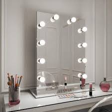 Diy ikea bathroom vanity mirror with lights. Diaz Mirror With Stand Portrait 80 X 60cm Hollywood Mirrors