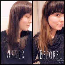 Before And After Esalon At Home Hair Color At Home Hair Color Hair Color Esalon