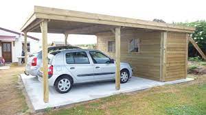 Carport Avec Abri Direct Chalets Naves Garazh Parkovka
