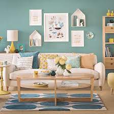 You can buy the products mentioned in this feature from barker and stonehouse. Teal Blue And Oak Living Room Decorating Ideal Home Teal Living Rooms Living Room Color Schemes Living Room Color