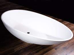 Freistehende badewannen sind das highlight in jedem bad. Freistehende Badewanne Campione Mineralguss Oval Ei Modern 179 Cm Matt Oder Glanzend