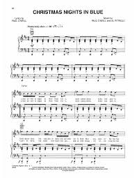 Trans Siberian Orchestra Christmas Nights In Blue Sheet Music Notes Chords Score Download Printable Pdf Trans Siberian Orchestra Christmas Sheet Music Notes Sheet Music