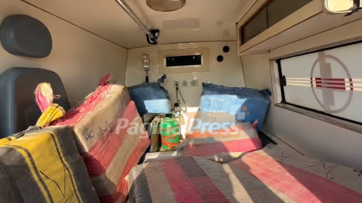 Ambul&acirc;ncia de Vila Bela &eacute; apreendida recheada de drogas; tr&ecirc;s pessoas s&atilde;o presas - P&aacute;gina Press