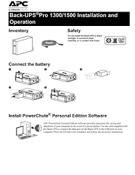 Elije tu producto, elije tu so, regístrate, descarga. Back Ups Pro 1300 1500 Installation And Operation Apc Media