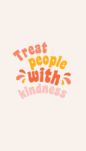 Treat People With Kindness Sticker By Hbailey Design Art Collage Wall Photo Wall Collage Wallpaper Quotes
