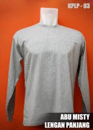 Kaos Polos Lengan Panjang Pria Wanita Abu Jual Kaos Polos Murah Harga Kaos Polos Grosir Kaos Polos Baju Kaos Polos