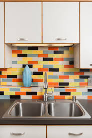 Huge plus on installation as the tiles are so large, but have the look of individual 8.5 tiles. Atomic Bond Mid Century Modern Tile Kitchen Backsplash
