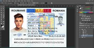 Psd Template Usa Uk Eu Ca Au Asia New Romania Id Card Template Psd Id Card Template Psd Templates Card Template