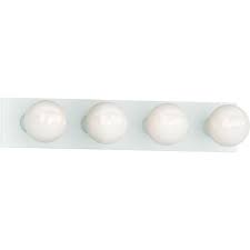 Volume Lighting 4 Light White Vanity Light Strip V1024 6 The Home Depot