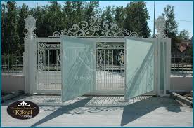 05333346782 Koksal Ferforje Demir Surgulu Garaj Kapisi Ferforje Surgulu Cam Garaj Kapilari Garaj Villa Kapilar