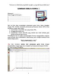 Contoh nama program yang menarik. Lks Persamaan Garis Lurus 1