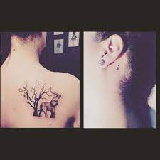Elephant Tree Semicolon Tattoo Elephanttattoo Treetattoo Semicolontattoo Simple Elephant Tattoo Elephant Tattoo Tribal Body Art Tattoos