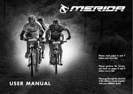 merida bike user manual manualzz com