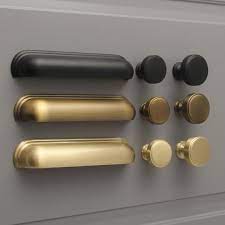 Brushed Satin Brass Antique Brass Brushed Satin Nickel Etsy Cupboard Handles Satin Brass Brass Kitchen Handles