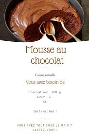 Authentique Et Delicieuse Mousse Au Chocolat Recette Mousse Au Chocolat Facile Recette Mousse Au Chocolat Et Recette Mousse