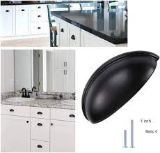 Free shipping and free returns on prime eligible items. Modern Cabinet Bin Cup Drawer Pulls Flat Black Cabinet Knobs Kitchen Cabinet Hardware Cup Handles For Drawer Cupboard 3in 76mm Cabinet Pulls Aliexpress