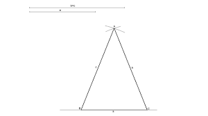 The three angles always add to 180°. How To Draw An Isosceles Triangle Knowing The Length Of Its Sides Youtube
