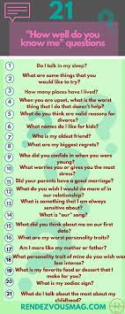 How Well Do You Know Me Questions For Couples Questions To Get To Know Someone Deep Questions To Ask Who Knows Me Best