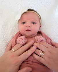 This is our daughter (banana for scale) 🍌 They aren't kidding when they  say the time flies... I'm over two business months late