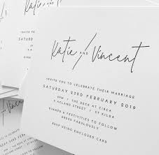 Black And White Wedding Invitation Modern Minimal Black And White Wedding Invitation Black Wedding Invitations White Wedding Invitations Black And White Wedding Invitations