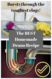 The Best Homemade Drano Recipe Bursts Through The Toughest Clogs Homemade Draino Homemade Drain Cleaner Diy Cleaning Products