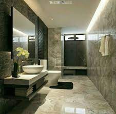A bathroom doesn't have to be big to have great style and function. Elegant Bathroom Bathroom Interior Design Modern Modern Bathroom Design Bathroom Design Luxury