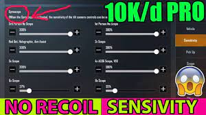 No Recoil Make Your Own Pubg Mobile Sensitivity Settings Sensitive Mobile Tricks Make It Yourself