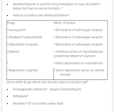 Tocolytics Imp Note Steroids Are Not Tocolytics Adrenergic Receptors Stimulation Steroids