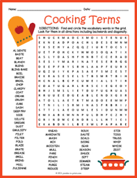 The 1960s produced many of the best tv sitcoms ever, and among the decade's frontrunners is the beverly hillbillies. Cooking Terms Word Search Puzzle Worksheet Activity By Puzzles To Print