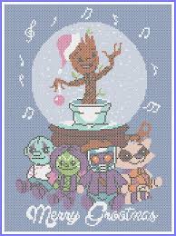 This free valentine cross stitch pattern and matching floss thread holders are a handy cute addition to your stash. 77 Bogo Free Christmas Groot Starlord Gamora Marvel Comics Guardians Of The Galaxy Movie Holiday Cross Stitch Christmas Cross Stitch Cross Stitch Embroidery