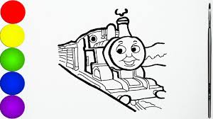 Download gambar robocar poli untuk mewarnai. Cara Menggambar Dan Mewarnai Mainan Thomas Thomas Friends Untuk Anak Youtube